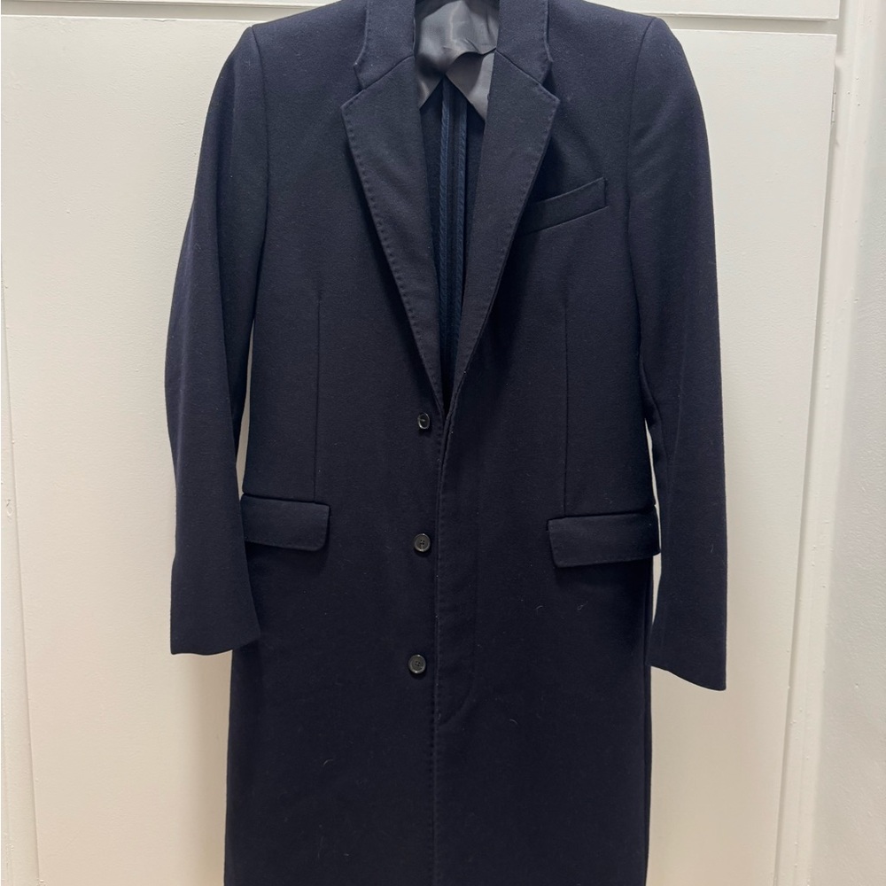 ACNE STUDIOS navy over coat 48 slim fit medium